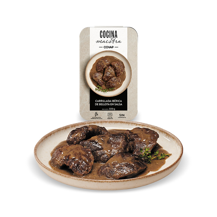 Carrillada ibérica de bellota en salsa